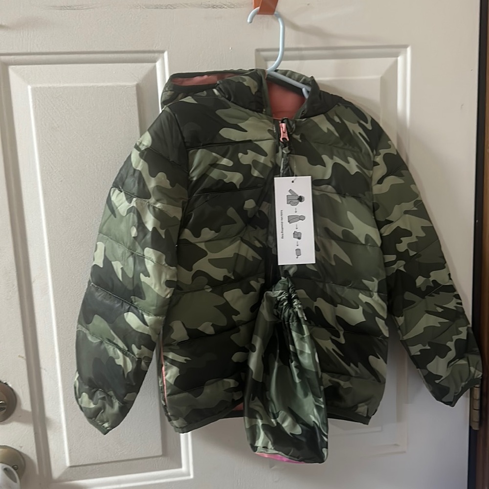 EPIC THREADS CAMO PACKABLE COAT: NWT: SZ 6X